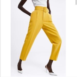 Anthropologie High Rise Belted Pant NWT